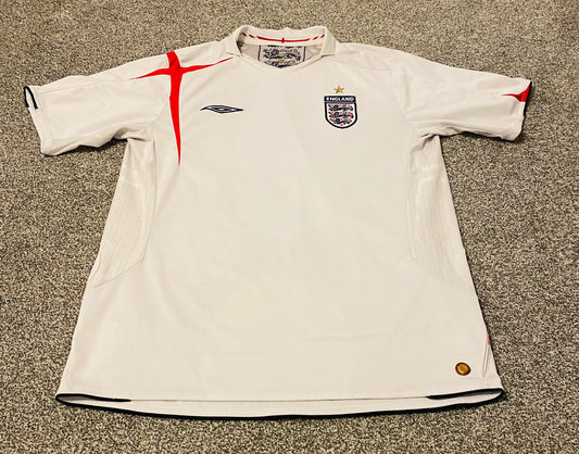 England Home Shirt 2005/07 (Good) XL