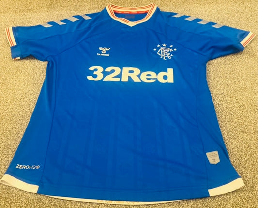 Rangers Home Shirt 2019/20 Large (Very Good)