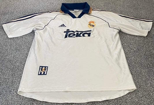 Real Madrid Home Shirt 1998/00 L (Fair)